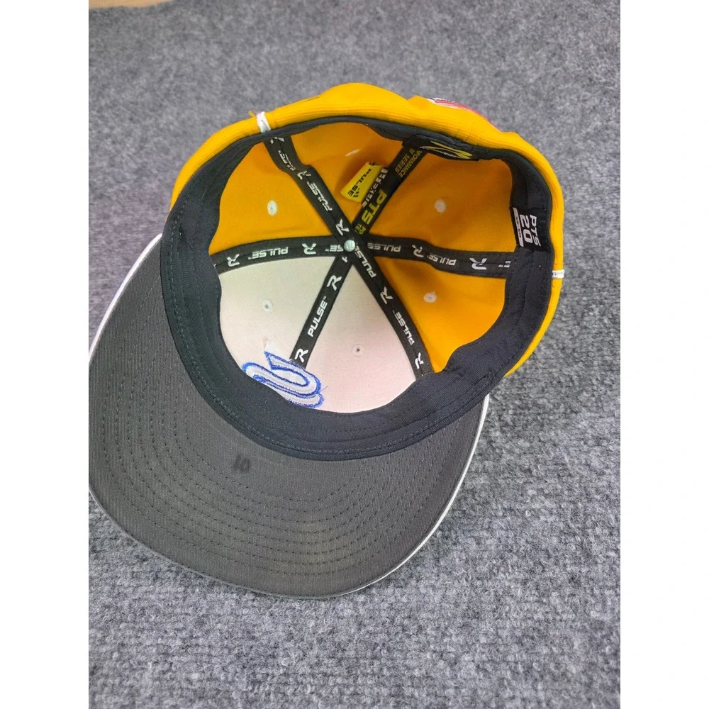 Richardson‎ PTS20 Baseball Cap Mens XS-SM Yellow Blue Embroidered S Ace Flag Hat